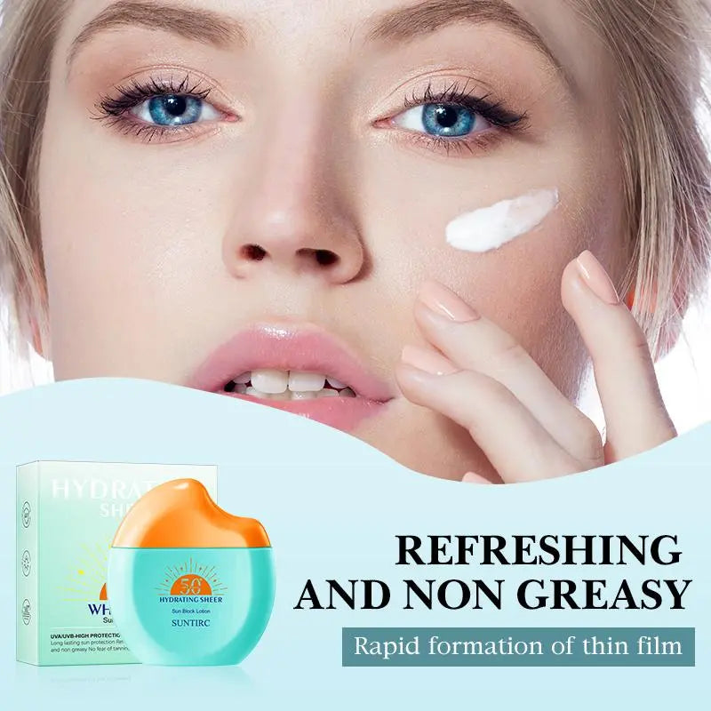 Sun Advanced Hydration Ultra-Lightweight Face Sunscreen SPF 50 with Hyaluronic Acid & Humectants, Hydrating Sunscreen for Face, Non Comedogenic and Hypoallergenic,#Summervibes
