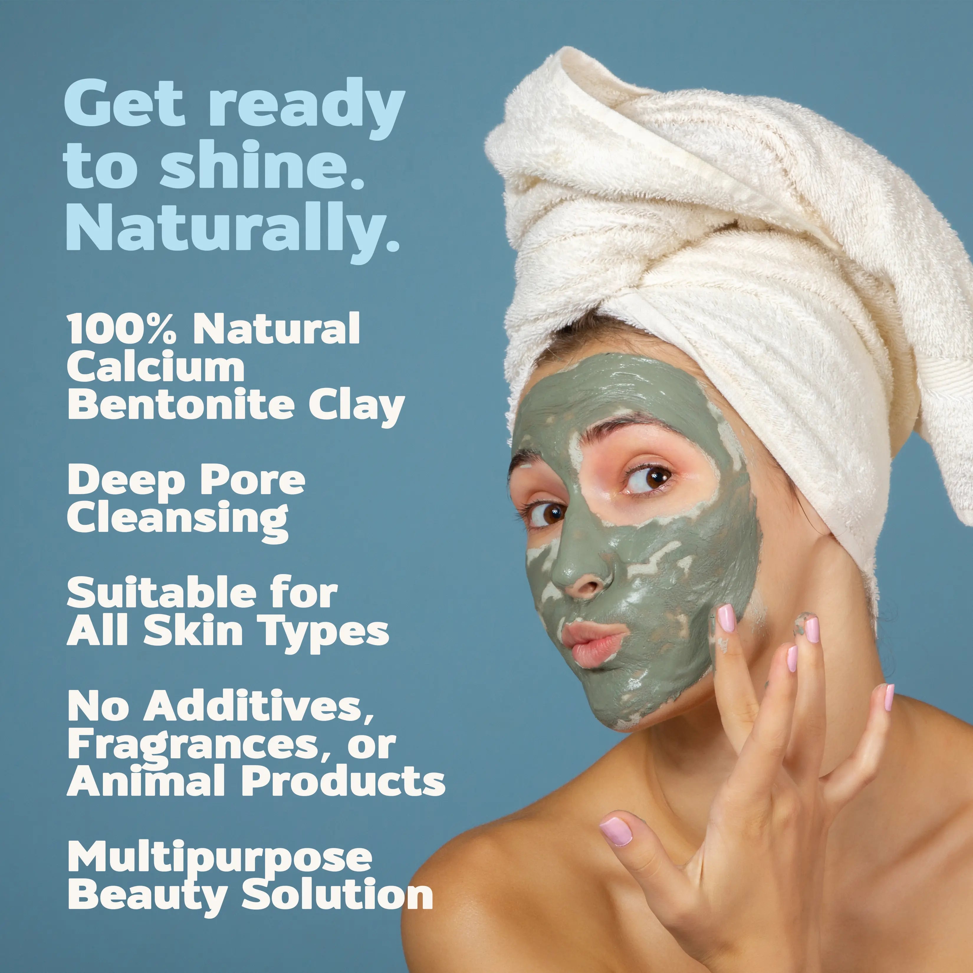 Aztec Secret Indian Healing Clay – 100% Natural Calcium Bentonite, Deep Pore Cleansing Face, Hair & Body Mask – Detox, Skin Care, Facials, Wraps & More (1 lb or 2.2 lbs) Soft Green